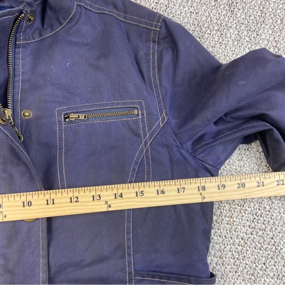 Boden Womens Blue Cotton Long Sleeve Pockets Full Zip Utility Jacket Size 12 - Picture 5 of 9